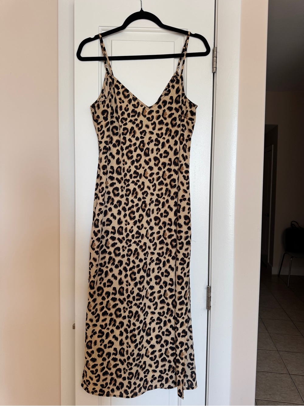 Leopard Print Slip Dress